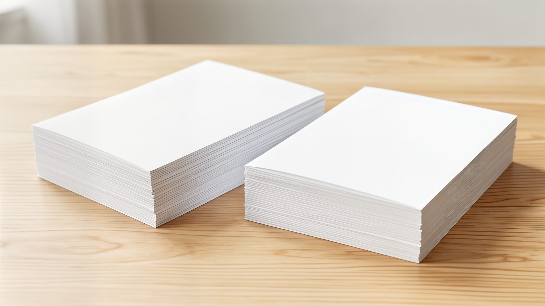 Blank statement stock ready for a cycle